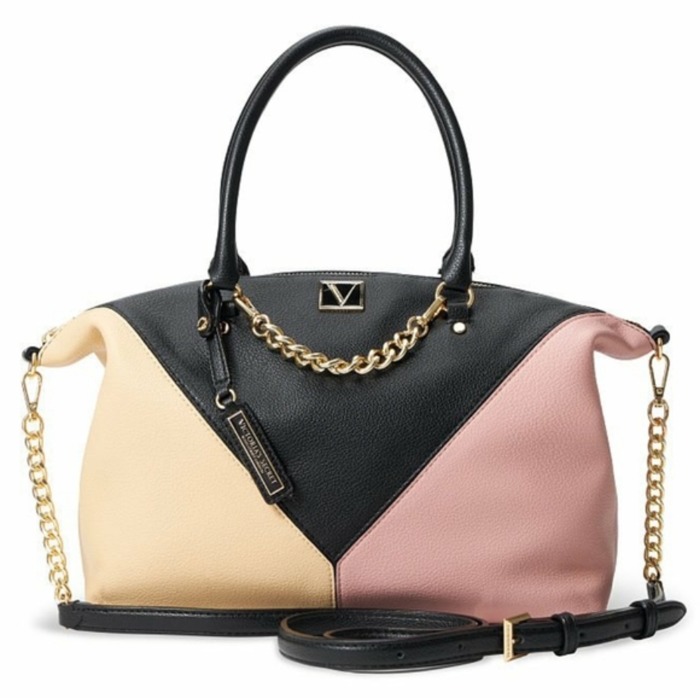VICTORIA'S SECRET The Victoria Slouchy Satchel chain strap - Picture 1 of 13